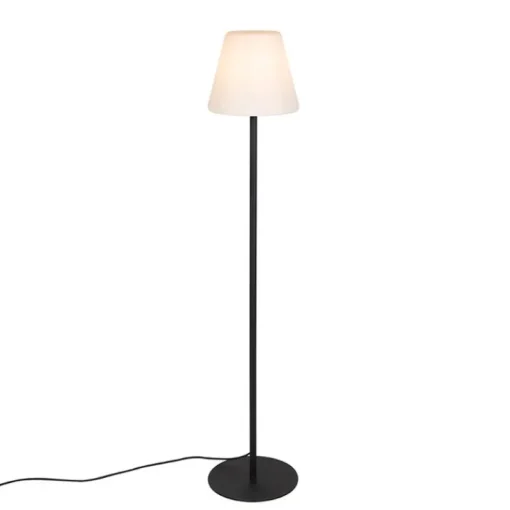 QAZQA Moderne buiten vloerlamp zwart - Virginia