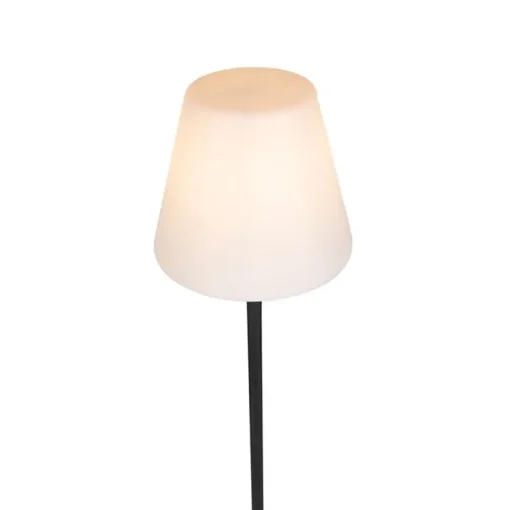 QAZQA Moderne buiten vloerlamp zwart - Virginia
