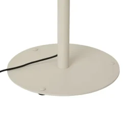 QAZQA Moderne buiten vloerlamp beige met witte kap IP44 - Big Virginia