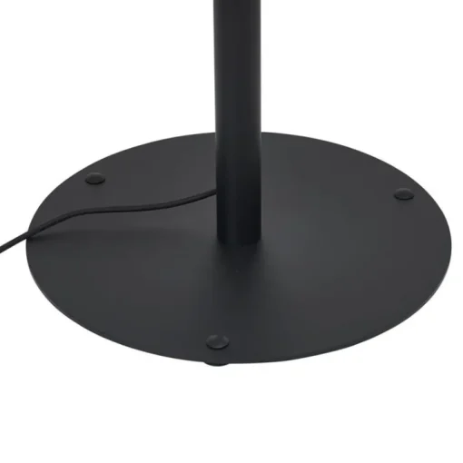 QAZQA Moderne buiten vloerlamp zwart met witte kap IP44 - Big Virginia