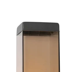 QAZQA Moderne buiten wandlamp donkergrijs met smoke - Malios