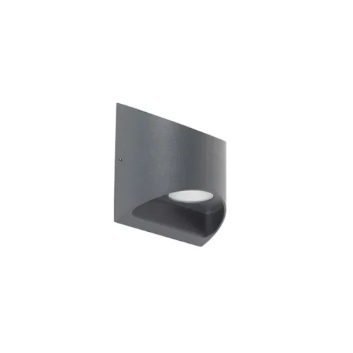 QAZQA Moderne buiten wandlamp donkergrijs incl. LED 2-lichts IP54 - Mal