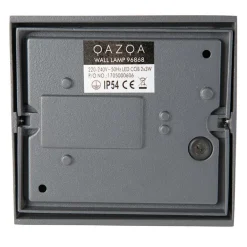 QAZQA Moderne buiten wandlamp donkergrijs incl. LED 2-lichts IP54 - Mal