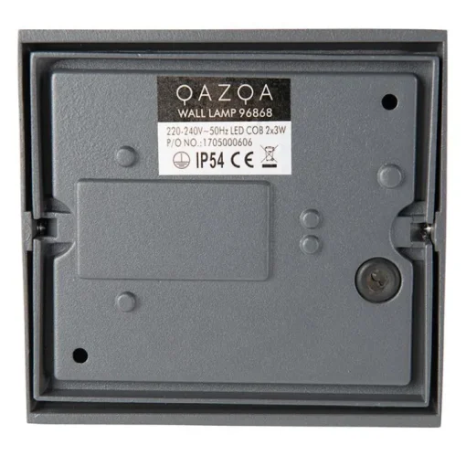 QAZQA Moderne buiten wandlamp donkergrijs incl. LED 2-lichts IP54 - Mal