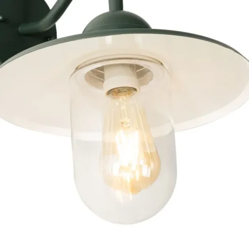 QAZQA Moderne buiten wandlamp donkergroen IP44 - Kansas