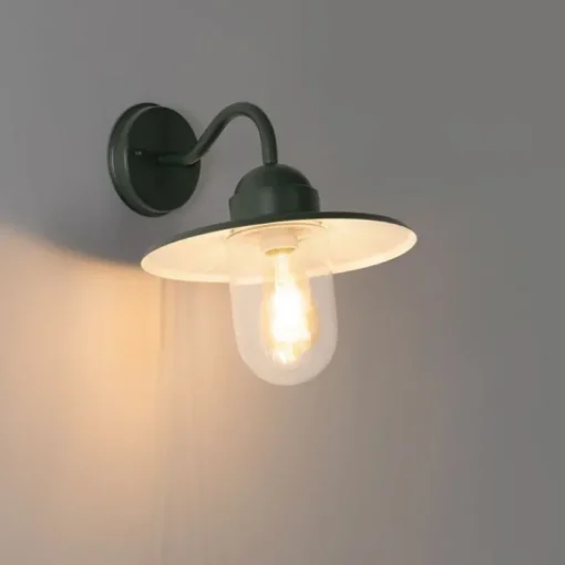 QAZQA Moderne buiten wandlamp donkergroen IP44 - Kansas