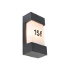 QAZQA Moderne buiten wandlamp donkergrijs IP44 - Tide