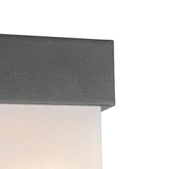 QAZQA Moderne buiten wandlamp donkergrijs IP44 - Tide