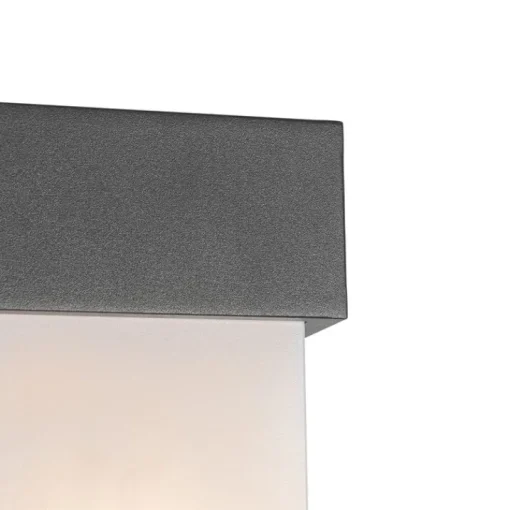 QAZQA Moderne buiten wandlamp donkergrijs IP44 - Tide