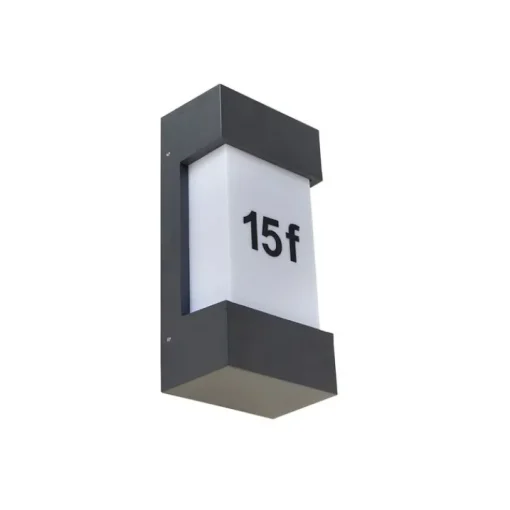 QAZQA Moderne buiten wandlamp donkergrijs IP44 - Tide