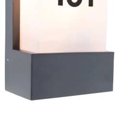 QAZQA Moderne buiten wandlamp donkergrijs IP44 - Tide