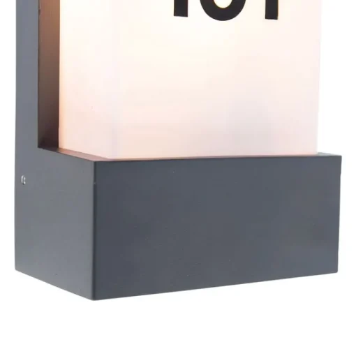 QAZQA Moderne buiten wandlamp donkergrijs IP44 - Tide