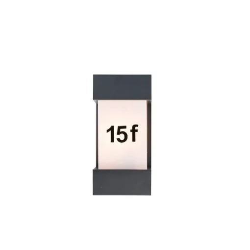 QAZQA Moderne buiten wandlamp donkergrijs IP44 - Tide