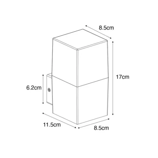 QAZQA Moderne buiten wandlamp grijs IP44 - Denmark