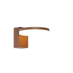 QAZQA Moderne buiten wandlamp roestbruin incl. LED IP54 - Esmee