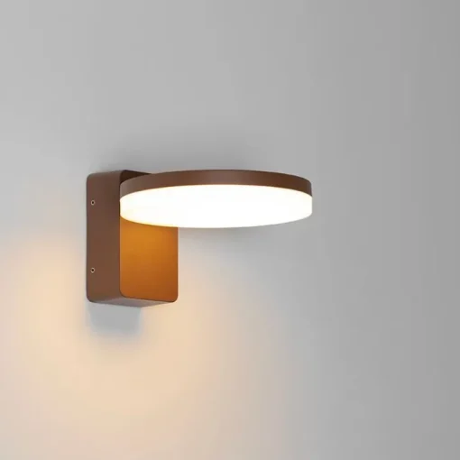 QAZQA Moderne buiten wandlamp roestbruin incl. LED IP54 - Esmee