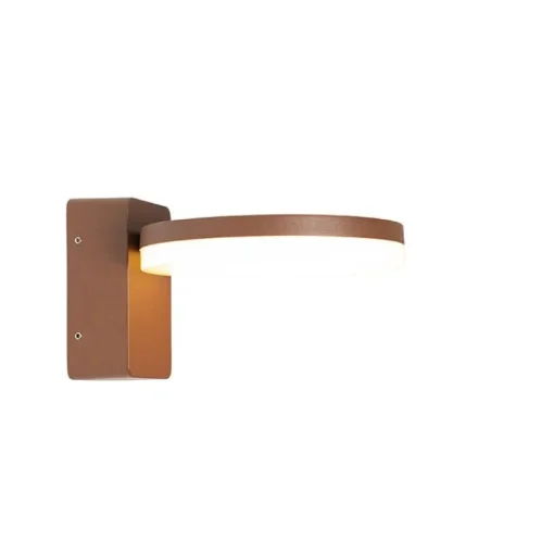 QAZQA Moderne buiten wandlamp roestbruin incl. LED IP54 - Esmee