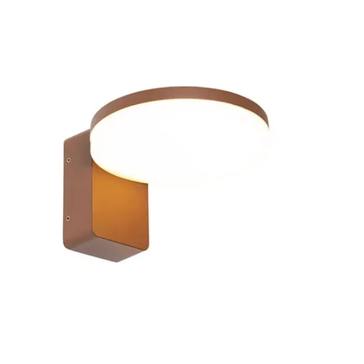 QAZQA Moderne buiten wandlamp roestbruin incl. LED IP54 - Esmee