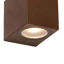 QAZQA Moderne buiten wandlamp roestbruin kunststof - Baleno