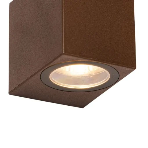 QAZQA Moderne buiten wandlamp roestbruin kunststof - Baleno