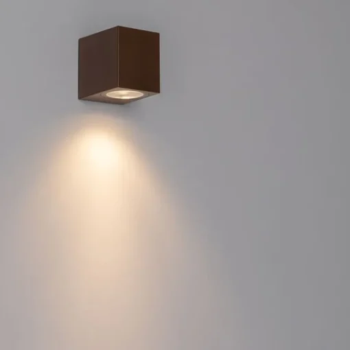 QAZQA Moderne buiten wandlamp roestbruin kunststof - Baleno