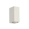 QAZQA Moderne buiten wandlamp wit kunststof 2-lichts - Baleno
