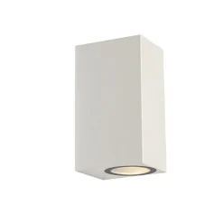 QAZQA Moderne buiten wandlamp wit kunststof 2-lichts - Baleno