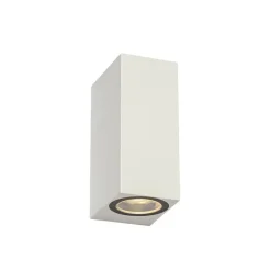 QAZQA Moderne buiten wandlamp wit kunststof 2-lichts - Baleno