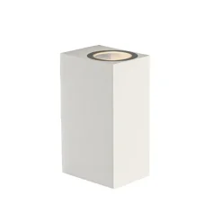 QAZQA Moderne buiten wandlamp wit kunststof 2-lichts - Baleno