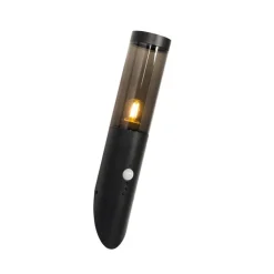 QAZQA Moderne buiten wandlamp zwart met bewegingssensor IP44 - Rox