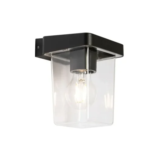 QAZQA Moderne buiten wandlamp zwart IP54 - Chimay