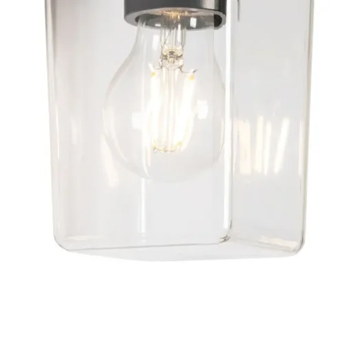 QAZQA Moderne buiten wandlamp zwart IP54 - Chimay