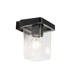 QAZQA Moderne buiten wandlamp zwart IP54 - Chimay