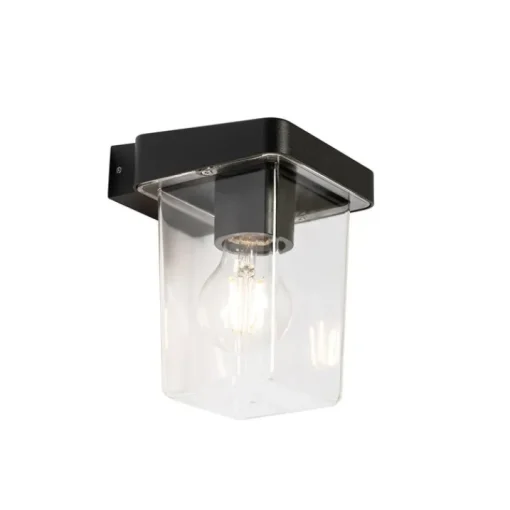 QAZQA Moderne buiten wandlamp zwart IP54 - Chimay