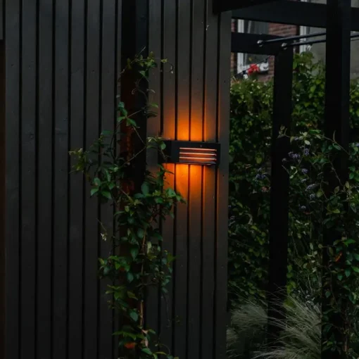QAZQA Moderne buiten wandlamp zwart IP44 - Hurricane 1