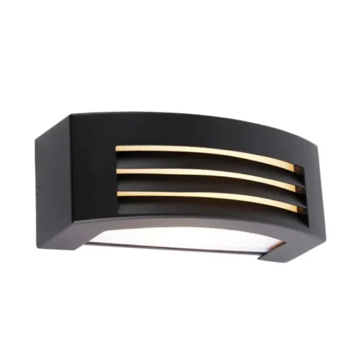 QAZQA Moderne buiten wandlamp zwart IP44 - Hurricane 1