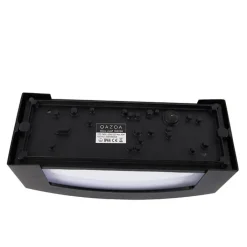 QAZQA Moderne buiten wandlamp zwart IP44 - Hurricane 1