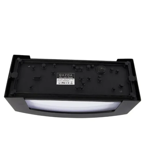 QAZQA Moderne buiten wandlamp zwart IP44 - Hurricane 1