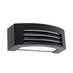 QAZQA Moderne buiten wandlamp zwart IP44 - Hurricane 1