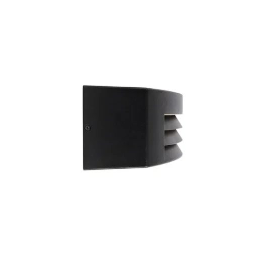 QAZQA Moderne buiten wandlamp zwart IP44 - Hurricane 1