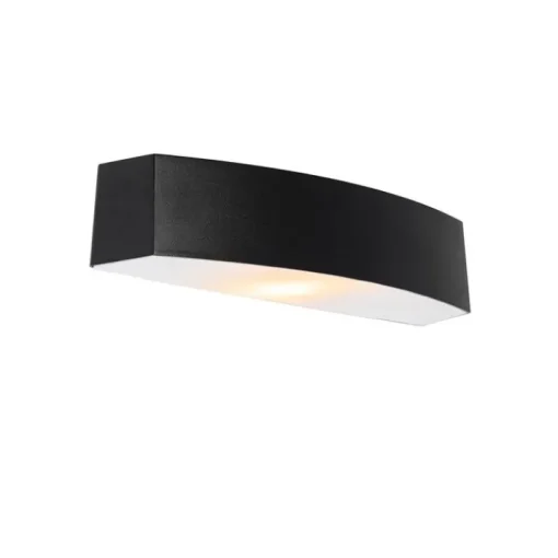 QAZQA Moderne buiten wandlamp zwart IP44 - Bojan
