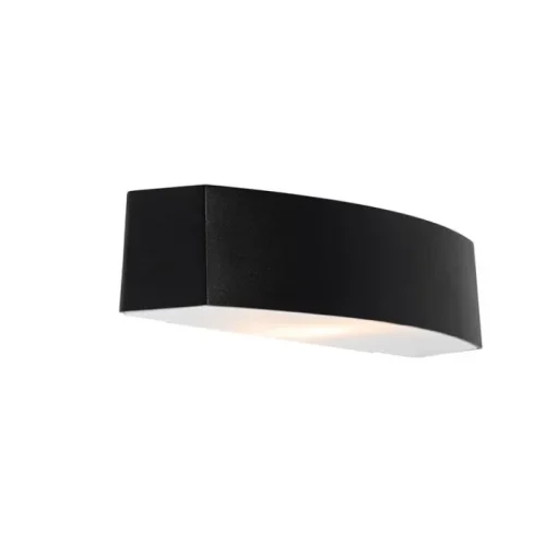 QAZQA Moderne buiten wandlamp zwart IP44 - Bojan