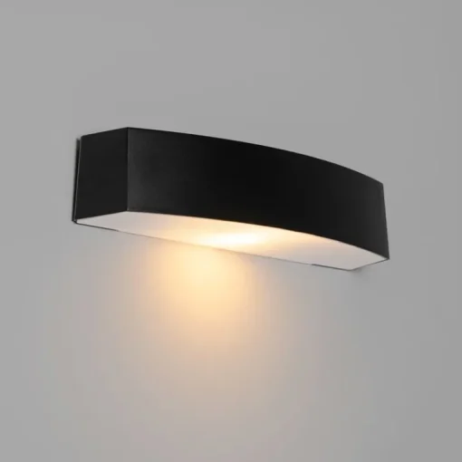 QAZQA Moderne buiten wandlamp zwart IP44 - Bojan