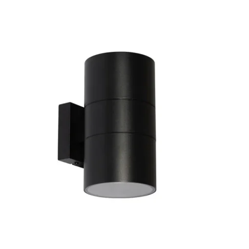 QAZQA Professional Moderne Buiten wandlamp zwart 2-lichts AR111 IP44 - Duo