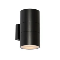 QAZQA Professional Moderne Buiten wandlamp zwart 2-lichts AR111 IP44 - Duo