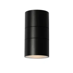 QAZQA Professional Moderne Buiten wandlamp zwart 2-lichts AR111 IP44 - Duo