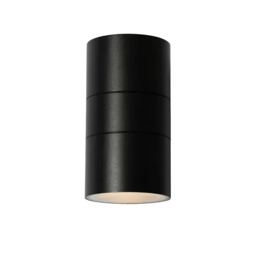 QAZQA Professional Moderne Buiten wandlamp zwart 2-lichts AR111 IP44 - Duo