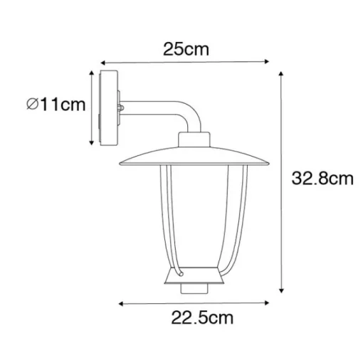 QAZQA Moderne buiten wandlamp zwart met helder glas - Khana