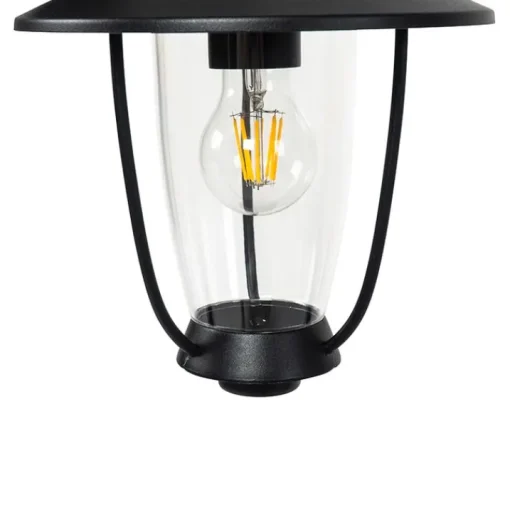 QAZQA Moderne buiten wandlamp zwart met helder glas - Khana