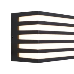 QAZQA Moderne buiten wandlamp zwart incl. LED IP65 - Jail